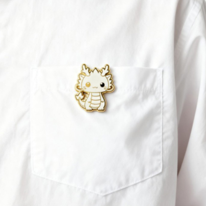 Hard Enamel Badge Dragon Figure 006 YWTY1