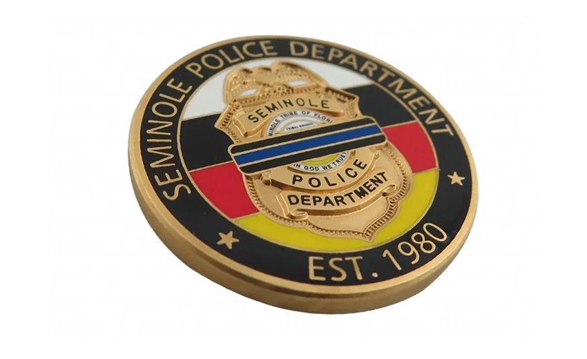 Metal Emblem — Souvenir Coin Brief Introduction Letter 1