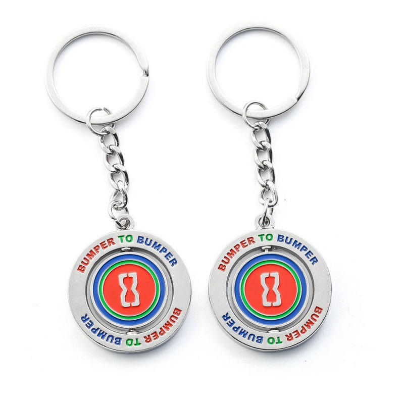 Promotion Gift Custom Metal Spin Keychain (1)