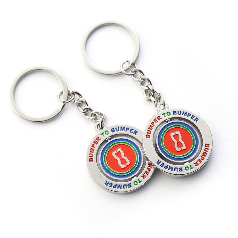 Promotion Gift Custom Metal Spin Keychain (2)