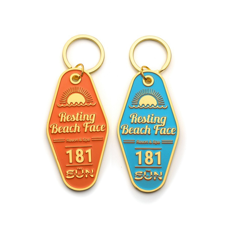Soft Enamel Motel Keychain (2)