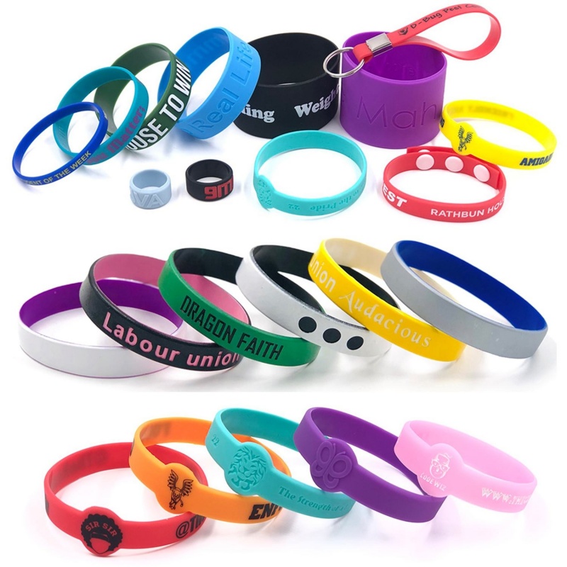 A02-Low MOQ Customized Silicone Wristbands With Mixed Colors (7)