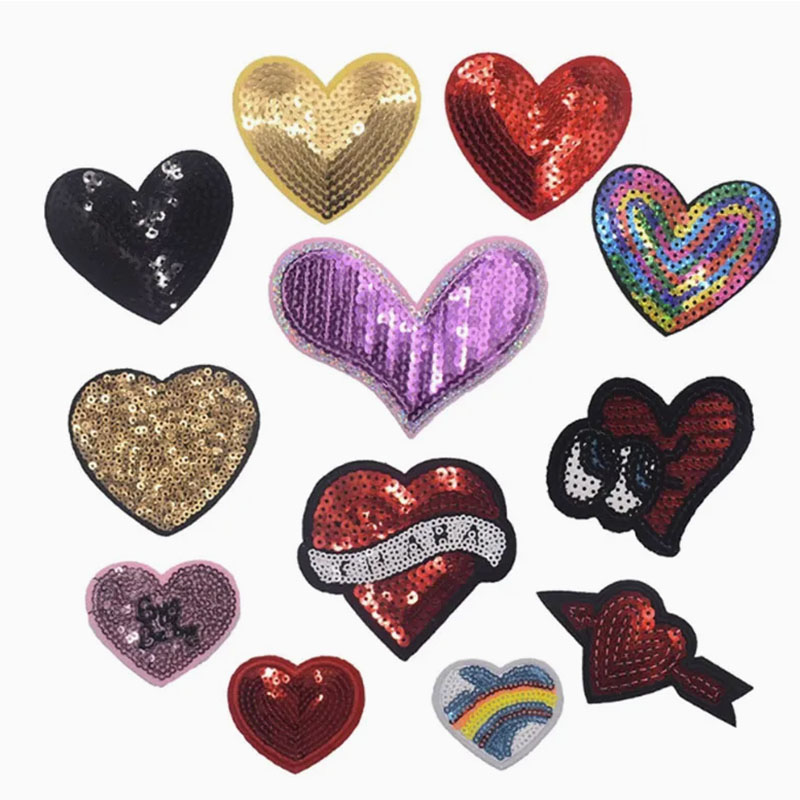 Custom High Quality Reflective Sequin Embroidery Patch 01