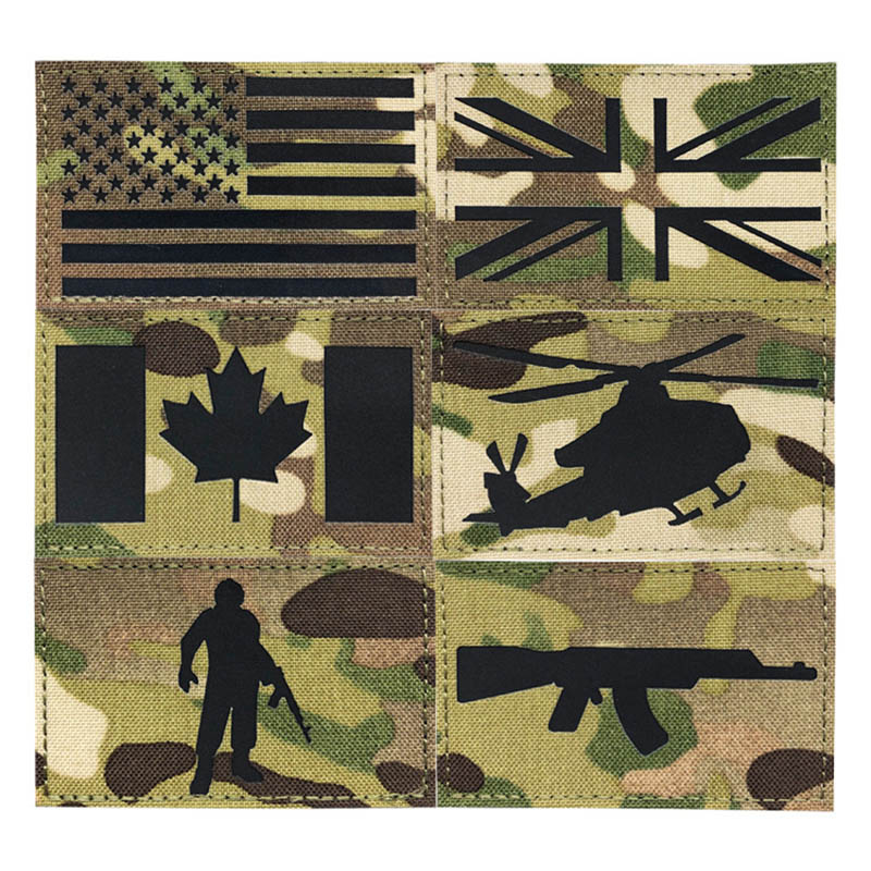 Laser Patch Military badge camouflage 01