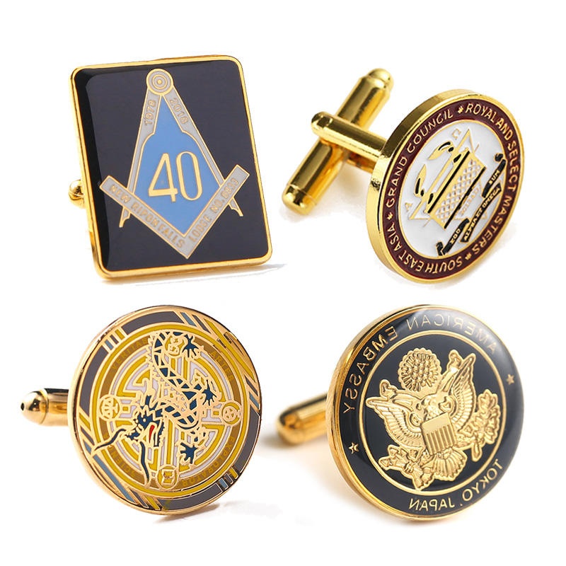 Metal Cufflinks, Alloy Material for Business Occasion (5)