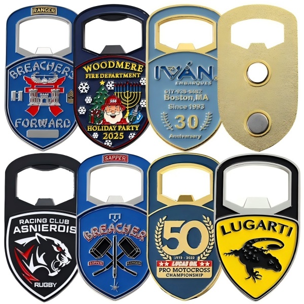 Personalized Soft Enamel Metal Bottle Opener Fridge Magnets (2)