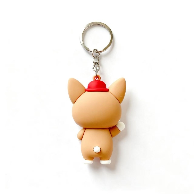 3D Fun Puppy PVC Keychain (3)