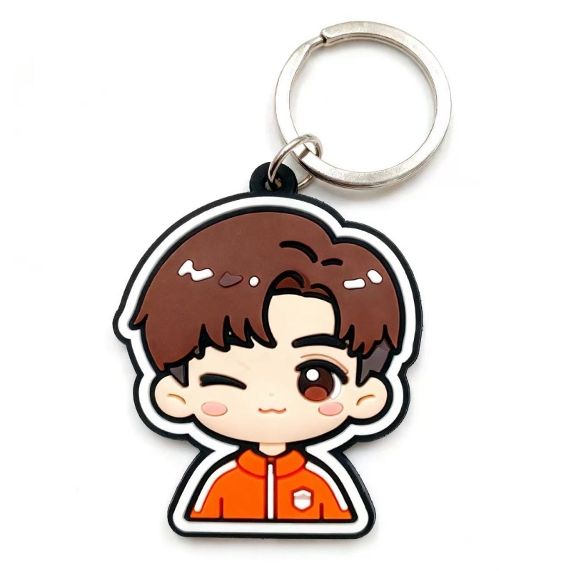 Cool and Handsome Boy PVC Keychain 2D (1)