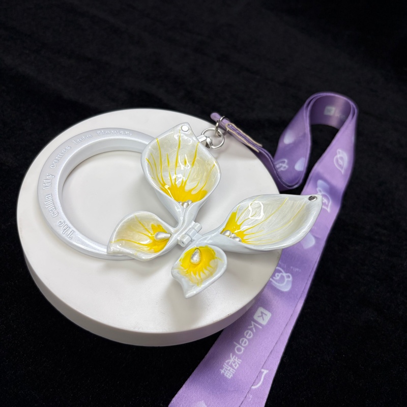 Creative Foldable Calla Lily Metal Medal (5)