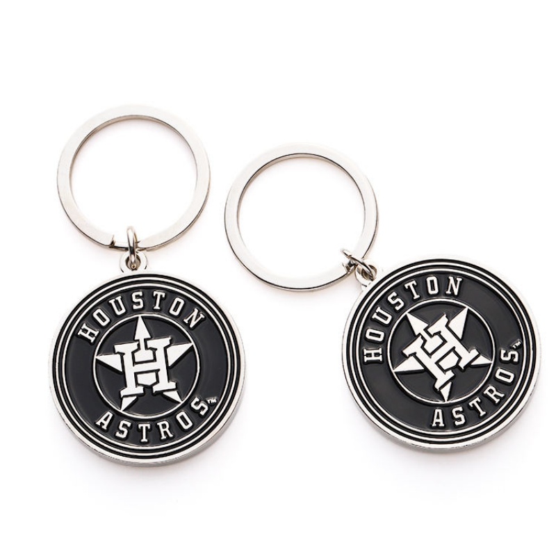 Custom Enamel Metal Round Keychain, Sports Team Style Collectible Key Ring, Bulk Custom Promotional Gift for Fans & Events (3)