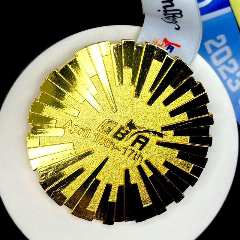 Custom Gold Plated Taekwondo Association Medal (1)