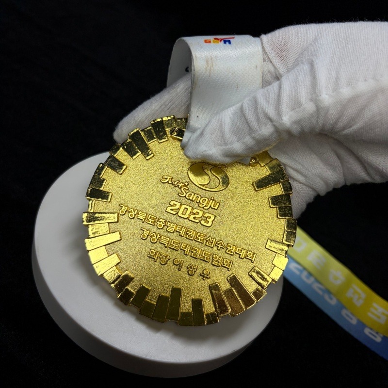 Custom Gold Plated Taekwondo Association Medal (7)