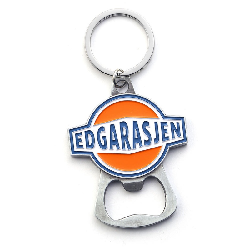Custom Logo Metal Bottle Opener Keychain - Creative 2-in-1 Beer Opener, Unique Personalized Gift (1)
