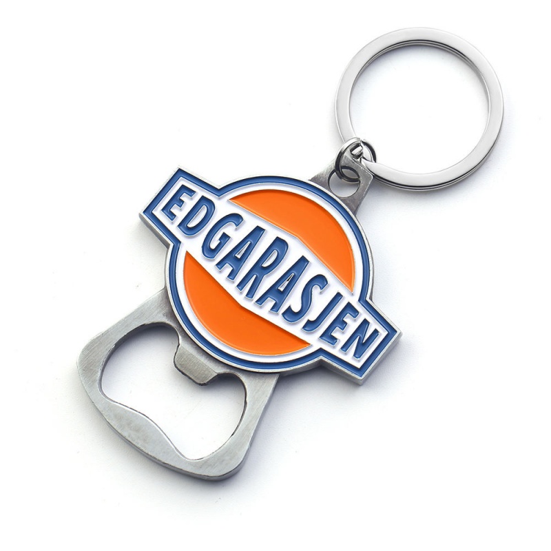 Custom Logo Metal Bottle Opener Keychain - Creative 2-in-1 Beer Opener, Unique Personalized Gift (2)