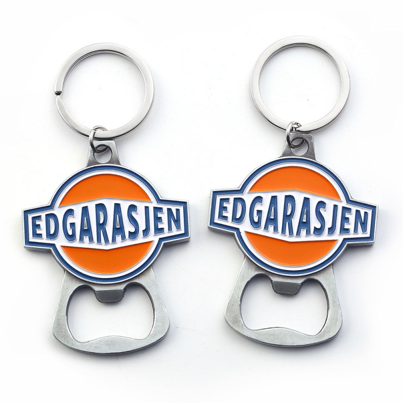 Custom Logo Metal Bottle Opener Keychain - Creative 2-in-1 Beer Opener, Unique Personalized Gift (3)
