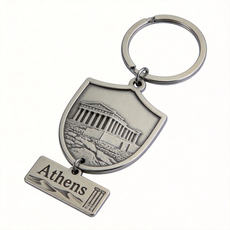 Custom Vintage Engraved Metal Keychain, Personalized Travel Souvenir & Promotional Gift Key Ring (2)
