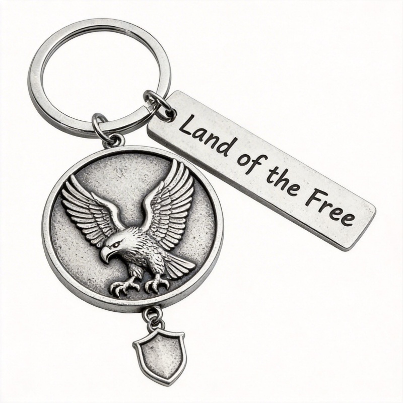 Custom Vintage Engraved Metal Keychain, Personalized Travel Souvenir & Promotional Gift Key Ring (3)