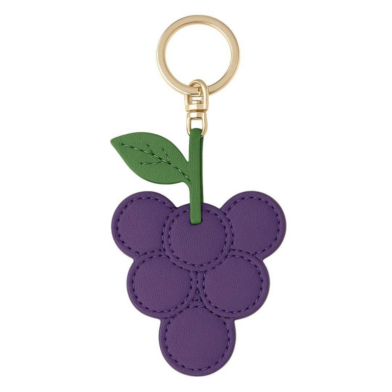 Customizable Fruit-Shaped PU Leather Keychains Fresh, Cute & Creative Bag & Key Charms, Premium Fashionable Irregular Keyrings (2)