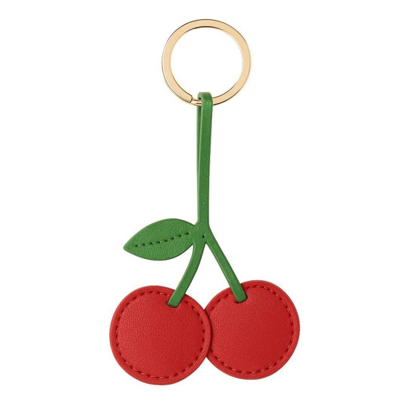 Customizable Fruit-Shaped PU Leather Keychains Fresh, Cute & Creative Bag & Key Charms, Premium Fashionable Irregular Keyrings (5)