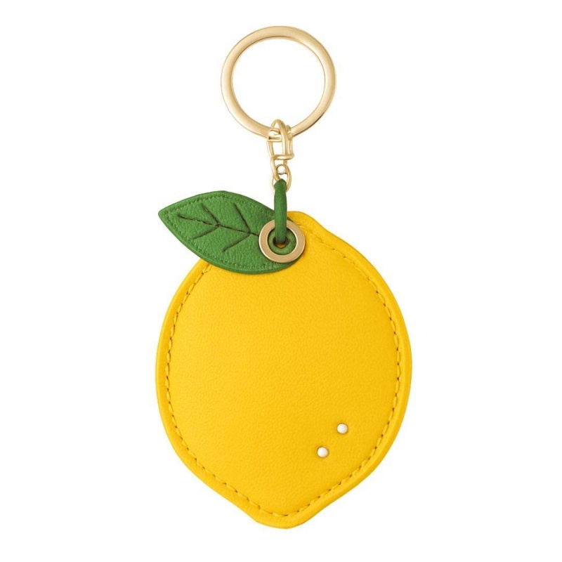 Customizable Fruit-Shaped PU Leather Keychains Fresh, Cute & Creative Bag & Key Charms, Premium Fashionable Irregular Keyrings (6)
