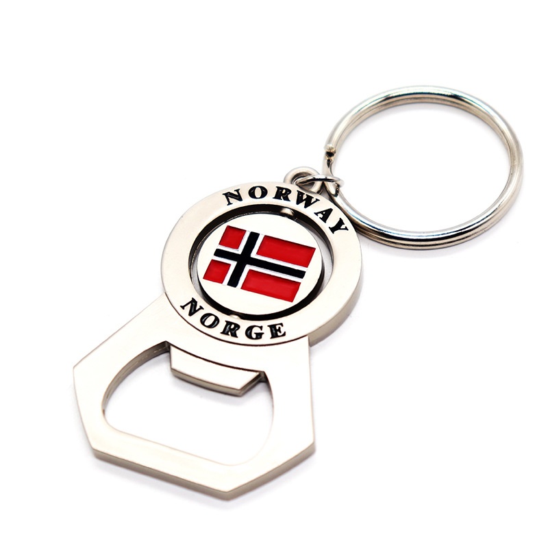 Customizable Spinning Metal Bottle Opener Keychain - Creative Beer Festival Bottle Opener, Promotional Holiday Souvenir Gift (4)