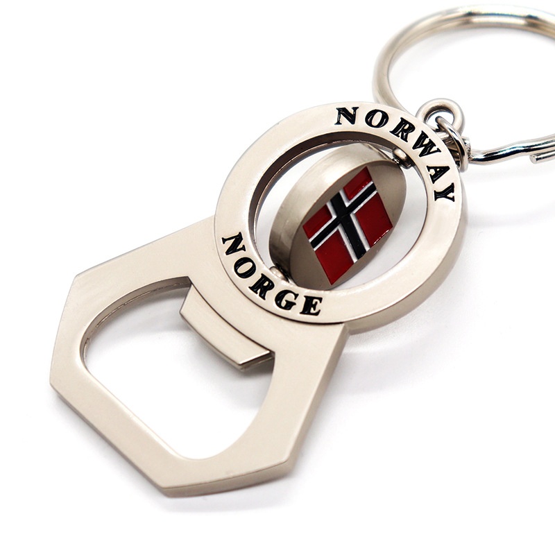Customizable Spinning Metal Bottle Opener Keychain - Creative Beer Festival Bottle Opener, Promotional Holiday Souvenir Gift (5)