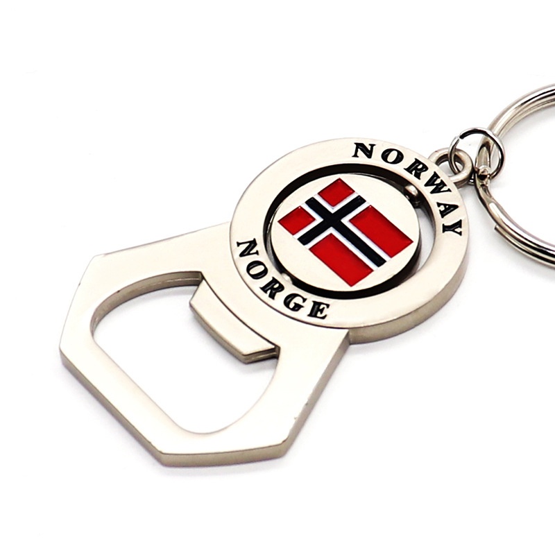 Customizable Spinning Metal Bottle Opener Keychain - Creative Beer Festival Bottle Opener, Promotional Holiday Souvenir Gift (6)