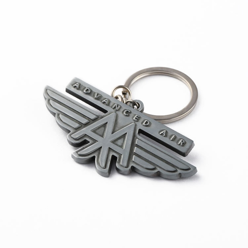 Customizable Wing-Shaped High-Quality Eco-Friendly Aviation Souvenir, Premium Trendy Metal Keychain (1)