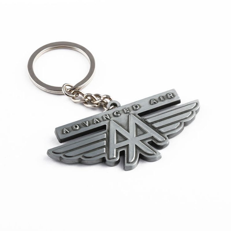 Customizable Wing-Shaped High-Quality Eco-Friendly Aviation Souvenir, Premium Trendy Metal Keychain (3)