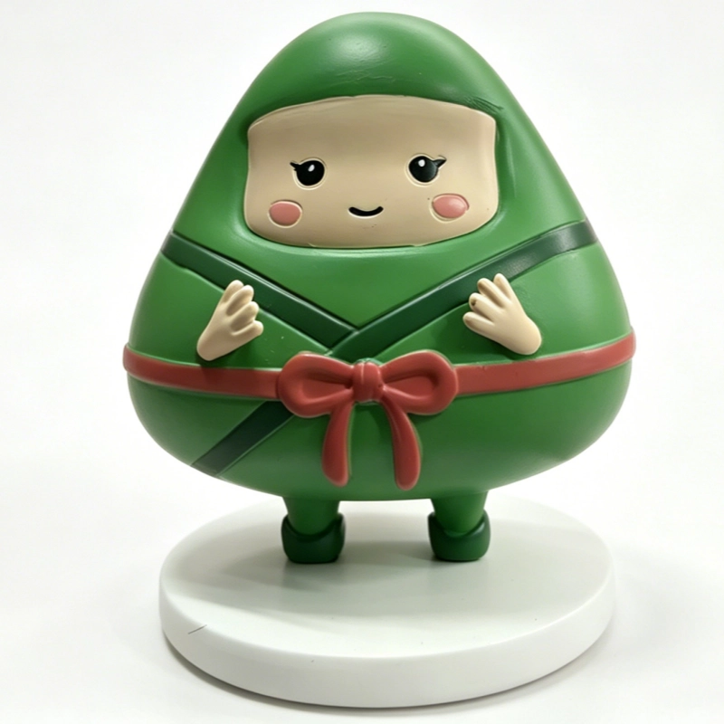 Original Cute Zongzi Character PVC Decor Figure (1)