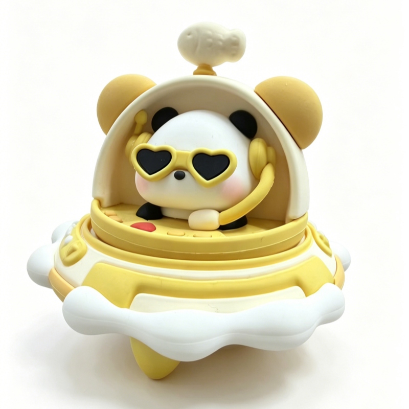 Panda Space Capsule PVC Decor Figure 2