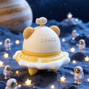 Panda Space Capsule PVC Decor Figure
