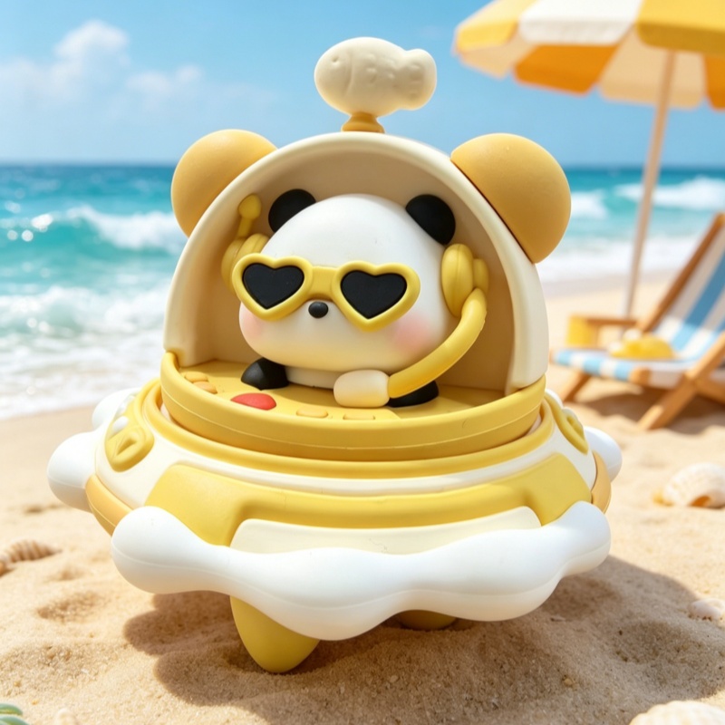 Panda Space Capsule PVC Decor Figure 4