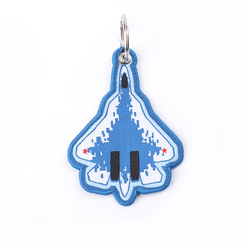 Personalized Custom Irregular Fashion Eye-Catching High-Quality Eco-Friendly Reusable Bright Color Woven Keychain (3)
