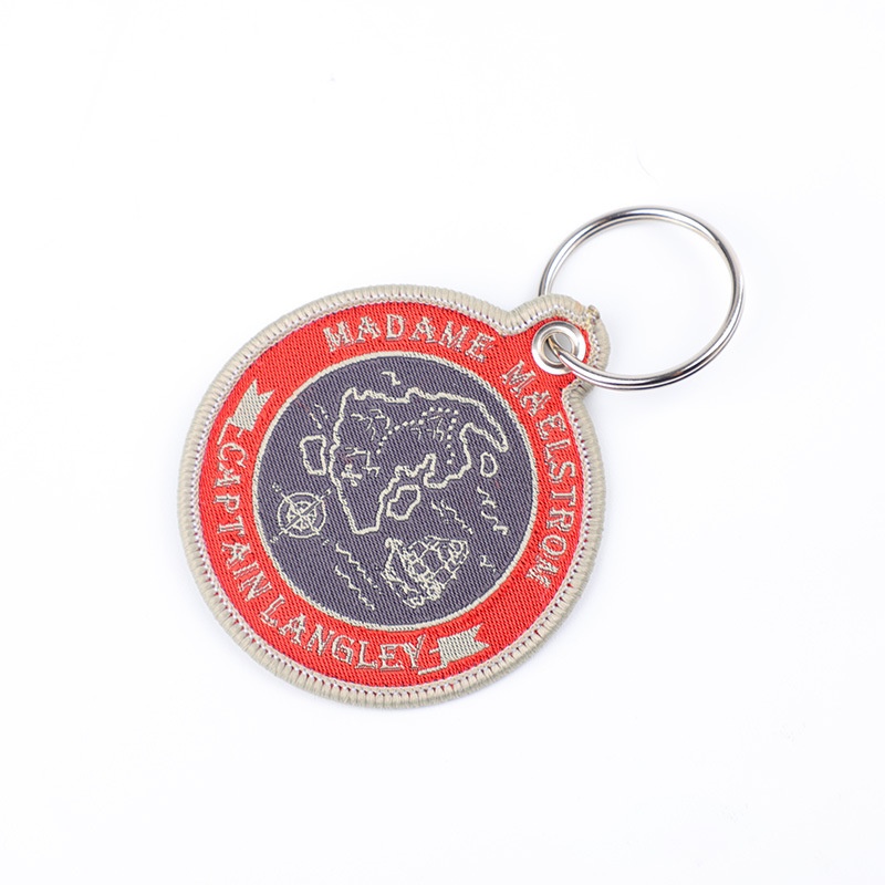 Personalized Custom Irregular Fashion Eye-Catching High-Quality Eco-Friendly Reusable Bright Color Woven Keychain (4)