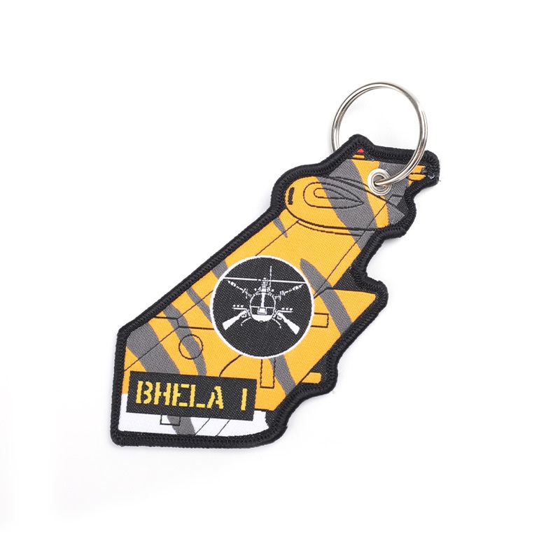 Personalized Custom Irregular Fashion Eye-Catching High-Quality Eco-Friendly Reusable Bright Color Woven Keychain (6)
