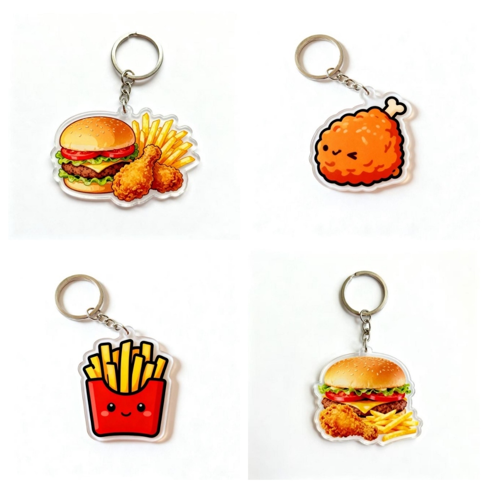 personalized acrylic keyring