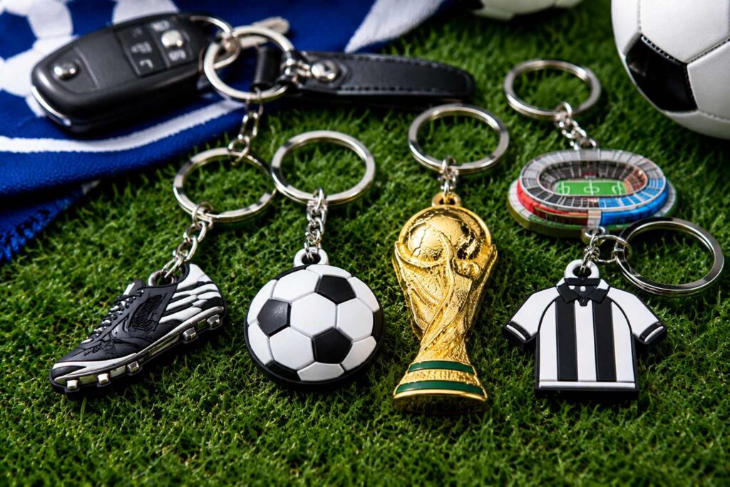 metal and PVC keychains